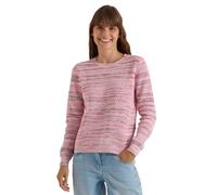 Strickpullover CECIL, Damen, Gr. XXL (46), rosa (flame rot), Web;Grobstrick, 100% Baumwolle, meliert, comfort fit normal, Rundhals, Bündchen, Pullover Strickpullover, aus reiner Baumwolle (64356960-XX