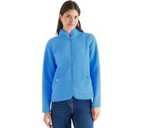 Cardigan CECIL, Damen, Gr. XL (44), fountain blau, Stoff, 100% Polyester, unifarben, normal normal, hoch geschlossener Ausschnitt, abgesteppt, Strickjacken, soft und weich (18299819-XL) fountain blau