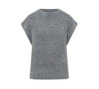 Cecil Damen Two-Tone Federgarn Pullunder in Schwarz, Gr: S