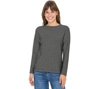 Cecil Damen Strukturshirt 3228679 Two-Tone Schwarz Größe S