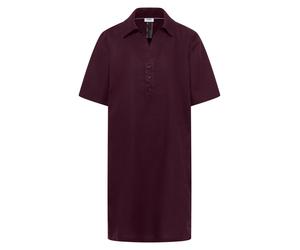 Cecil - Unifarbenes Leinenkleid rot - Gr. - S