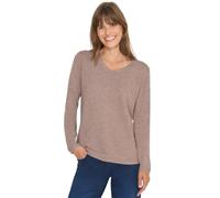 Cecil Damen V-Neck Pullover in Beige, Gr: L