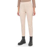 Leggings CECIL, Damen, Gr. XL (44), oat milk beige, Stoff, 90% Polyester, 10% Elasthan, unifarben, skinny fit normal, Hosen Leggings, aus Velour (29543623-XL) oat milk beige
