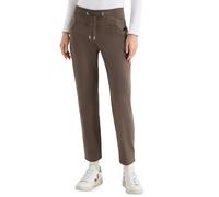 Stoffhose CECIL, Damen, Gr. L, Länge 28, coffee taupe, Stoff, 56% Lyocell, 41% Baumwolle, 3% Elasthan, unifarben, comfort fit knöchelfrei, Hosen Stoffhose, Middle Waist (20145255-L) coffee taupe