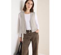 Cecil Damen Bouclé Weste in Grau, Gr: XL