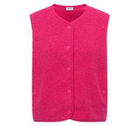 Cecil - Weste in kuscheliger Woll-Optik mit Druckknopfleiste pink - Gr. - M