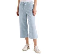 Loose-fit-Jeans CECIL, Damen, Gr. 28, Länge 20, mid blau wash, Jeans, 98% Baumwolle, 2% Elasthan, gestreift, 3/4-Länge, Jeans, aus Baumwolle mit Stretchanteil (31979052-28) mid blau wash