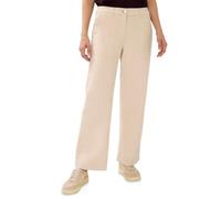 Cecil Damen Wide-Leg-Cordhose Oat Milk Beige Größe 33/30