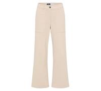 Cecil Damen Wide-Leg Cordhose Beige Größe 34