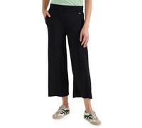Jerseyhose CECIL, Damen, Gr. XXL, Länge 24, schwarz, Stoff, 95% Viskose, 5% Elasthan, unifarben, loose fit 3/4-Länge, Hosen Jerseyhose, High Waist (86332063-XXL) schwarz