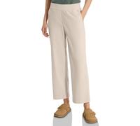 Stoffhose CECIL, Damen, Gr. M, Länge 26, grain beige, Web, 66% Baumwolle, 30% Polyester, 4% Elasthan, unifarben, loose fit 7/8-Länge, Hosen Stoffhose, High Waist (44799724-M) grain beige