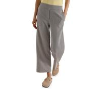 Cecil Wide Leg Hose in Seersucker-Qualität Brown Cacao XS