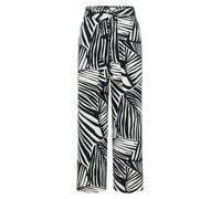 CECIL - Wide Leg Hose mit Print und Gürteldetail palm breeze green - Gr. - 28