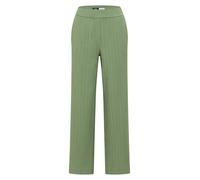 Stoffhose CECIL, Damen, Gr. XL, Länge 30, grün (deep matcha grün), Stoff, 53% Viskose, 46% Polyester, 1% Elasthan, gestreift, loose fit lang, Hosen Stoffhose, mit Wide Legs (68143521-XL) deep matcha g