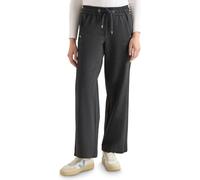 Culotte CECIL, Damen, Gr. XL, Länge 30, deep grau melange, Stoff, 61% Viskose, 32% Polyamid, 7% Elasthan, unifarben mit Farbeinsatz, loose fit knöchellang, Hosen Culotte, mit Tape (78111455-XL) deep g