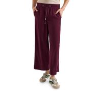 Culotte CECIL, Damen, Gr. M, Länge 26, lila (sweet grape rot), Stoff, 100% Viskose, unifarben, loose fit 7/8-Länge, Hosen Culotte, High Waist (55251609-M) sweet grape rot