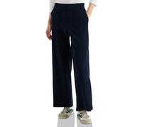 Cecil Stoffhose Style Neele Damen XL (44) Länge 28 Uni Blau 66% Modal/34% Polyester elastischer Bund