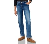 Weite Jeans CECIL "Style Neele", Damen, Gr. 29, Länge 30, blau (mid blau used wash), Denim/Jeans, Obermaterial: 78% Baumwolle, 20% Polyester, 2% Elasthan. Futter: 52% Polyester, 48% Baumwolle, unifarb