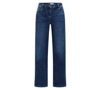 Loose-fit-Jeans CECIL, Damen, Gr. 28, Länge 30, mid blau wash, Jeans, 77% Baumwolle, 20% Polyester, 3% Elasthan, lang, Jeans, 5-Pocket-Style (20292819-28) mid blau wash