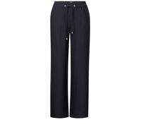 Culotte CECIL, Damen, Gr. XL, Länge 30, blau (urban dunkelblau), Stoff, 54% Lyocell, 46% Viskose, unifarben, loose fit lang, Hosen Culotte, High Waist (82387340-XL) urban dunkelblau