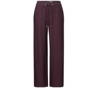 Cecil - Wide Leg Strukturhose - Style Neele rot, S/30
