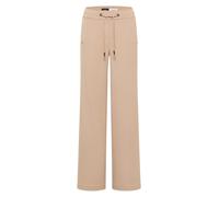 Cecil Damen Wide Leg Twill Hose in Beige, Gr: XS