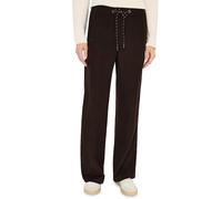 Cecil Damen Wide Leg Twill Hose in Braun, Gr: XXL