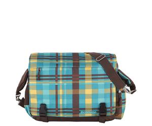 CEEVEE Leather Messenger Bag Manchester caro/petrol