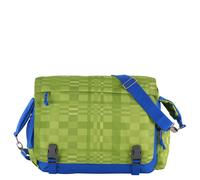 CEEVEE Leather Messenger Bag Manchester green/blue