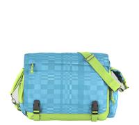 CEEVEE Leather Messenger Bag Manchester turquoise/green