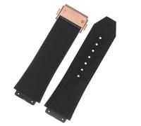 CEKGDB FKM Fluorsilikon-Uhrenarmbänder für Hublot Big Bang Silikon, 25 x 17 mm, 26 x 19 mm, wasserdicht, Herren-Uhrenarmband, Kette, Gummi-Armband, 25-17mm, Achat