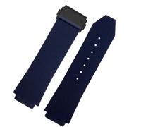 CEKGDB FKM Fluorsilikon-Uhrenarmbänder für Hublot Big Bang Silikon, 25 x 17 mm, 26 x 19 mm, wasserdicht, Herren-Uhrenarmband, Kette, Gummi-Armband, 25-17mm, Achat