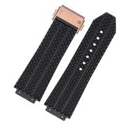 CEKGDB FKM Fluorsilikon-Uhrenarmbänder für Hublot Big Bang Silikon, 25 x 17 mm, 26 x 19 mm, wasserdicht, Herren-Uhrenarmband, Kette, Gummi-Armband, 26-19mm, Achat