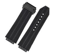 CEKGDB FKM Fluorsilikon-Uhrenarmbänder für Hublot Big Bang Silikon, 25 x 17 mm, 26 x 19 mm, wasserdicht, Herren-Uhrenarmband, Kette, Gummi-Armband, 25-17mm, Achat