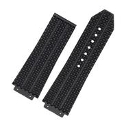CEKGDB FKM Fluorsilikon-Uhrenarmbänder für Hublot Big Bang Silikon, 25 x 17 mm, 26 x 19 mm, wasserdicht, Herren-Uhrenarmband, Kette, Gummi-Armband, 25-17mm, Achat