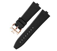 CEKGDB Senior FKM Fluorkautschuk-Uhrenarmband für Vacheron Constantin 4500 V, 5500 V, 7900, VC, konvexe Öffnung, 7 mm, 7 mm