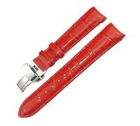 CEKGDB Uhrenarmband, 18 mm, Rindsleder, für Tissot 1853 T035.207 T035, Schwarz, Weiß, Lila, Rot, Damenarmband, kostenloses Werkzeug