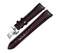 CEKGDB Uhrenarmband, 18 mm, Rindsleder, für Tissot 1853 T035.207 T035, Schwarz, Weiß, Lila, Rot, Damenarmband, kostenloses Werkzeug