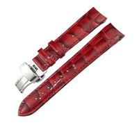 CEKGDB Uhrenarmband, 18 mm, Rindsleder, für Tissot 1853 T035.207 T035, Schwarz, Weiß, Lila, Rot, Damenarmband, kostenloses Werkzeug
