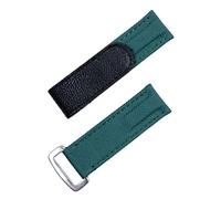 CEKGDB Uhrenarmband aus Nylongewebe, Leder, 20 mm, bunt, für Daytona, Submariner, GMT, Yacht-Master, DateJust, Grüne Sil-Schnalle, 20 mm