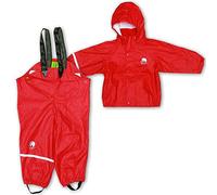 CeLaVi Baby - Mädchen CeLaVi zweiteiliger Regenanzug in vielen Farben Regenjacke,per pack Rot (Roth 402),(Herstellergröße:70)