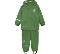 Celavi Kinder Regenset Basic Rainwear Set Solid PU Elm Green-130
