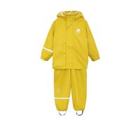 Celavi Jungen Basic Rainwear Set -Solid Pu Regenjacke, Gelb, 120 EU