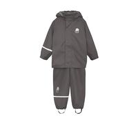 Celavi Kinder Regenset Basic Rainwear Set Solid PU Grey-150