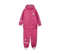 CeLaVi Kinder 100% Wasserdichtes Regen-Set - PU-Regenjacke und Regenhose, Winddichte Outdoor-Regenbekleidung für Jungen und Mädchen