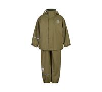 CELAVI Unisex Basic PU rain Suit ONE_Piece_Outfit, Khaki, 100