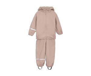 CeLaVi Unisex Kids Basic Recycle PU Rainwear Set, Misty Rose, 140