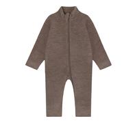 CeLaVi Wollfleece-Overall mit Klappbündchen 100 braun