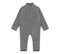 CeLaVi Wollfleece-Overall mit Klappbündchen 100 grau