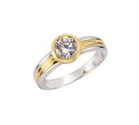Celesta Silber Ring 925/- Sterling Silber mehrfarbig 054 (17,2) Zirkonia weiß 360272106